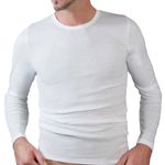 Herren - langarm Shirt weiß2