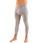 Herren 3/4-lange Unterhose Bio-Baumwolle Grau