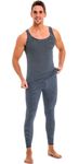 Herren Thermo-Unterhose ohne Eingriff in Ringeloptik marine Set