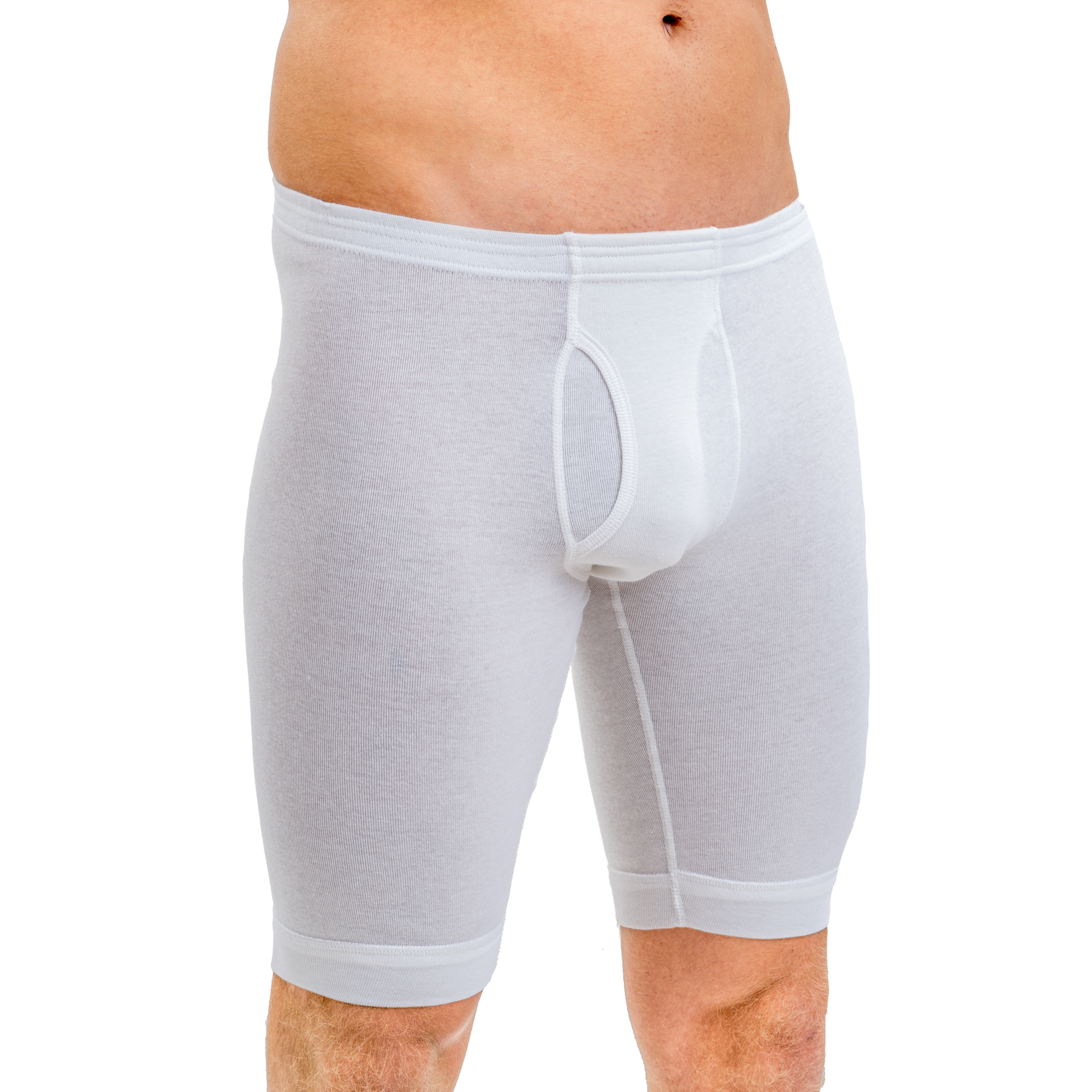 HERMKO 3995 Herren Longpant mit Eingriff mit Dehnbund aus 100% Bio