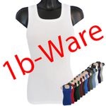 Damen 1b-Ware Longshirt Top weiß und verschiedene Farben