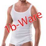 Herren Achselhemden 1b-Ware weiß