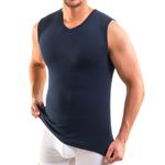 Herren Muskelshirts V-Ausschnitt marine