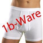 Herren Pagen Unterhose mit Eingriff weiß 1B Ware