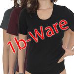 Damen 1b-Ware Funktions- Shirt T-Shirt grau / bordeaux / schwarz 3er-Pack