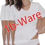 Damen 1b-Ware Funktions- Shirt T-Shirt weiß 3er-Pack