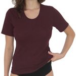 Damen Funktions- Shirt T-Shirt bordeaux