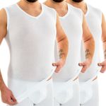 HERMKO 4463057 3er Pack Herren Funktions-Muskelshirt extralang 1b