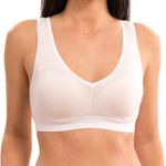 Damen Bustier Sport BH weiß