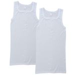 Herren Tank Top extralang weiß 2er Pack