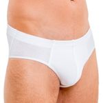 Herren Slip aus Baumwolle weiß vorne