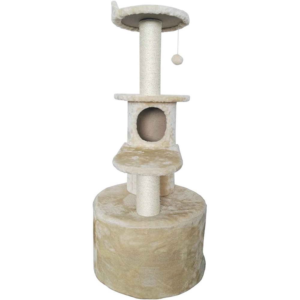 Kratzbaum mit Liegeplatz - 105 cm - Beige | Mucola Online Shopping