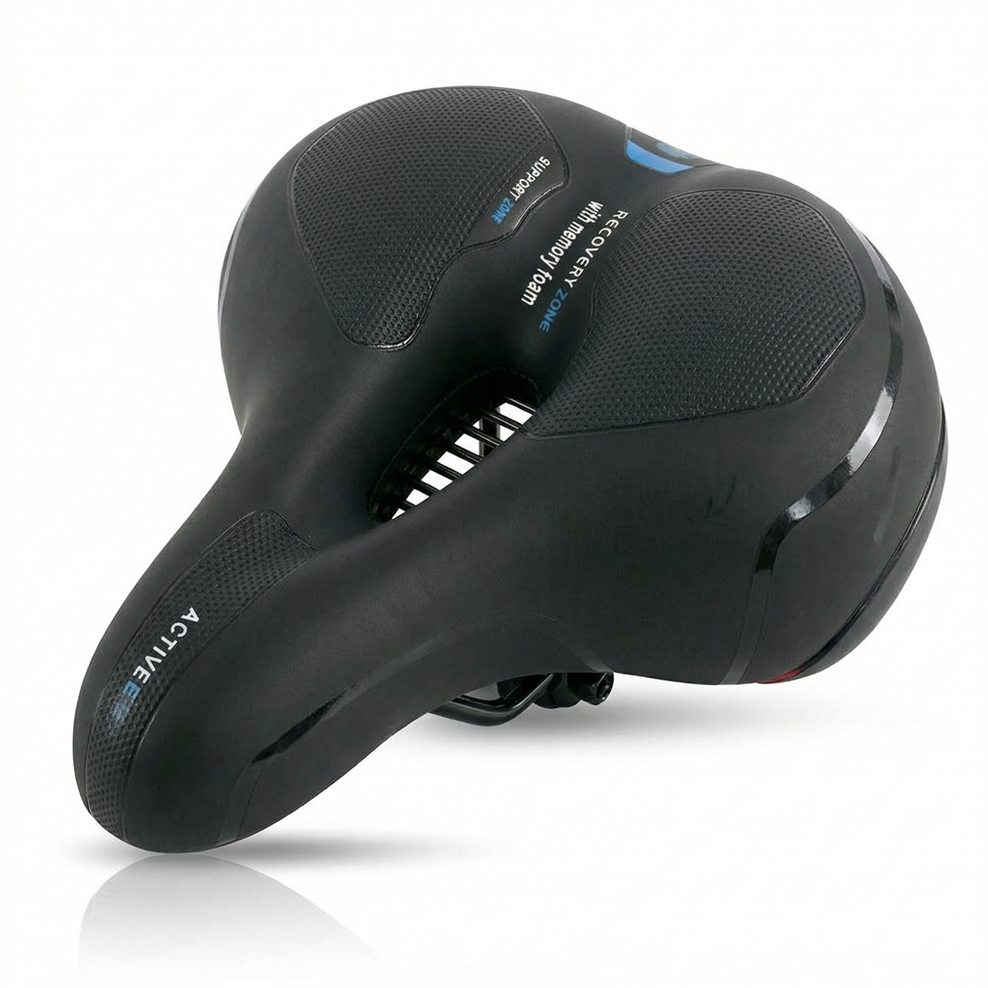 Fahrrad Sattel Ergonomischer Sitz Blau Gel Memory-Schaum Rckstrahler  Federung | Mucola Online Shopping