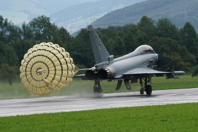 Eurofighter bei der Landung