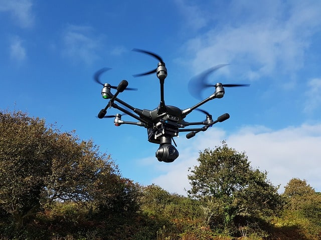 Eine Drone inder Luft
