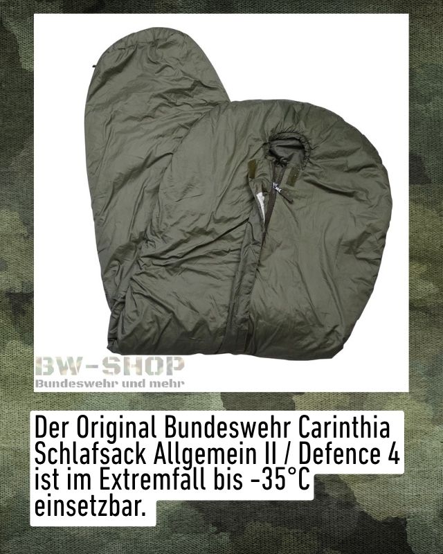 Original Bundeswehr Carinthia Schlafsack Allgemein II / Defence 4