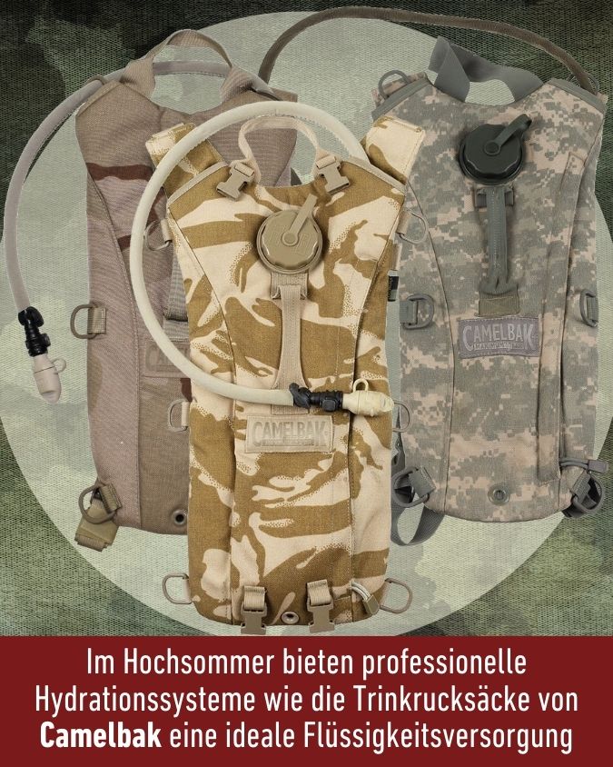 Im Hochsommer bieten professionelle Hydrationssysteme eine ideale Flüssigkeitsversorgung