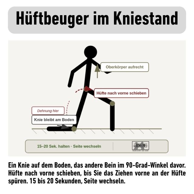 Hüftbeuger im Kniestand