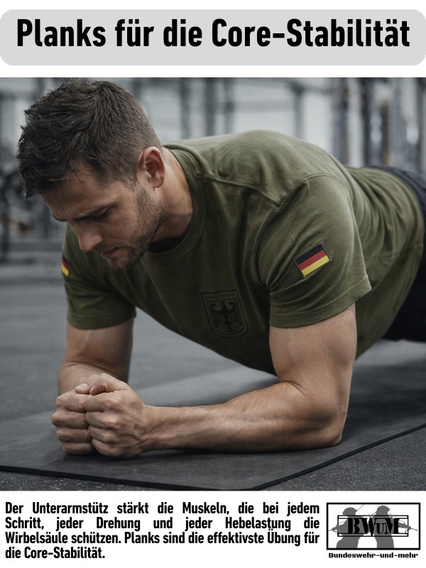Planks sind die effektivste Übung für die Core-Stabilität