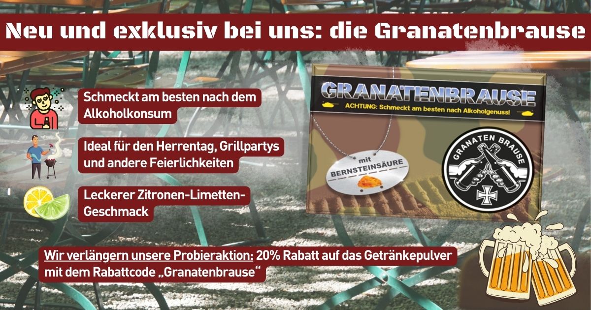 Granatenbrause im BW-Shop - Spare 20% mit dem Rabattcode Granatenbrause