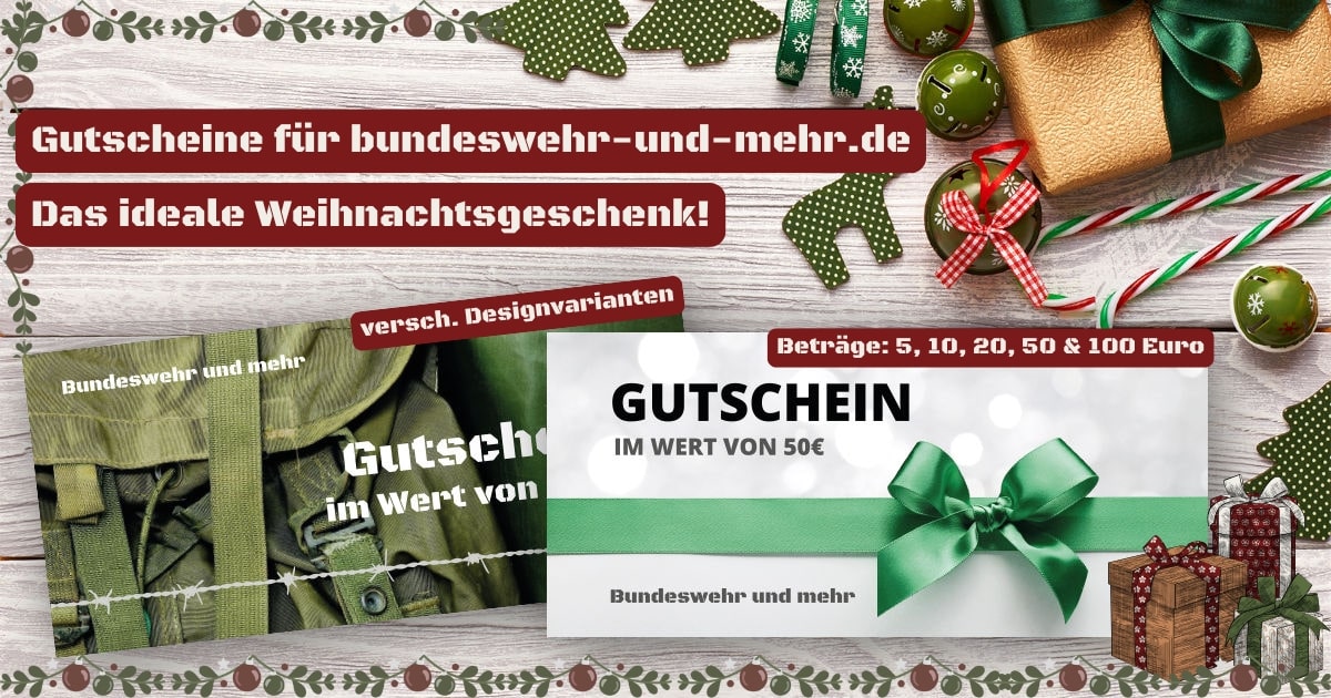 Geschenkgutscheine von Bundeswehr und mehr