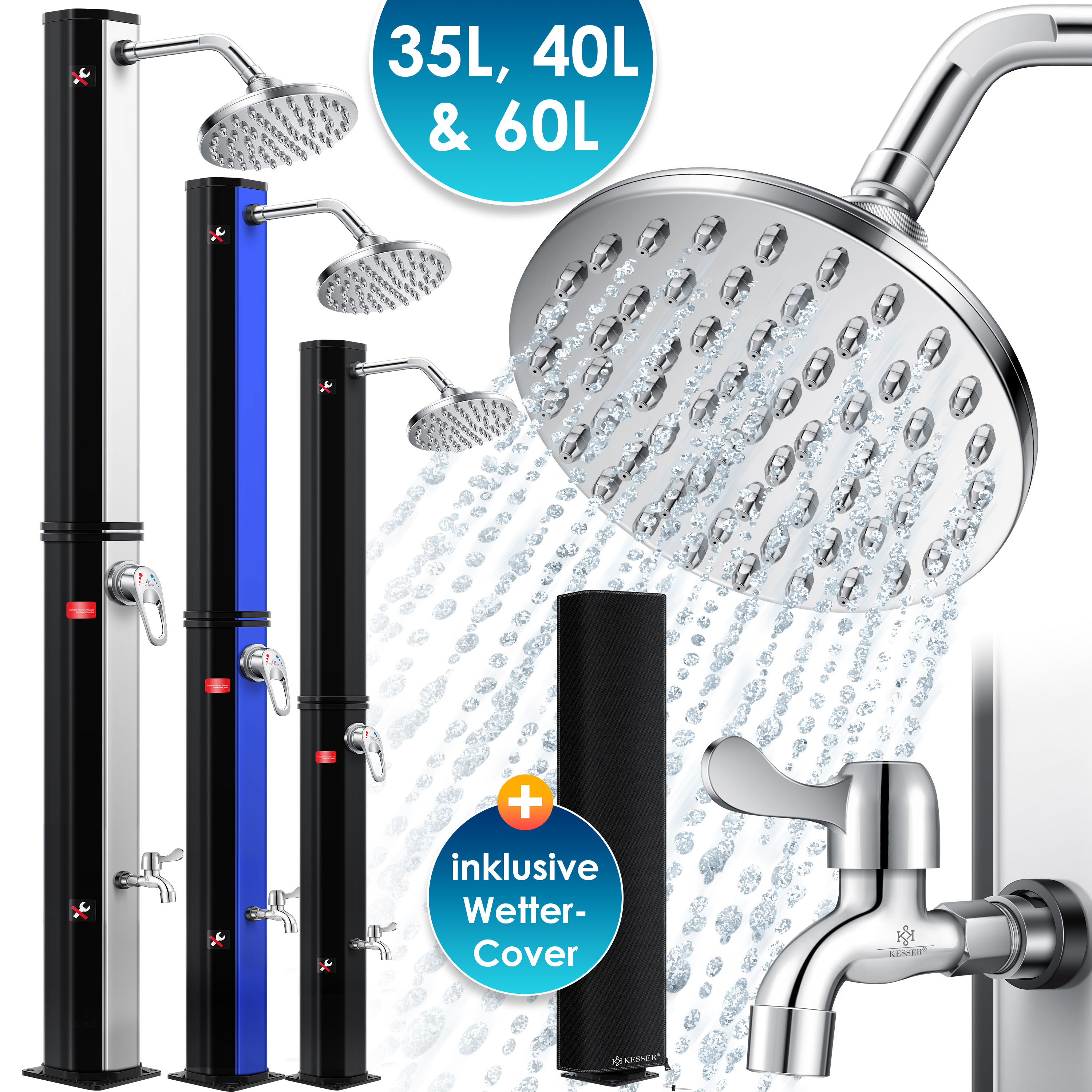 Kesser Solardusche 60 Liter