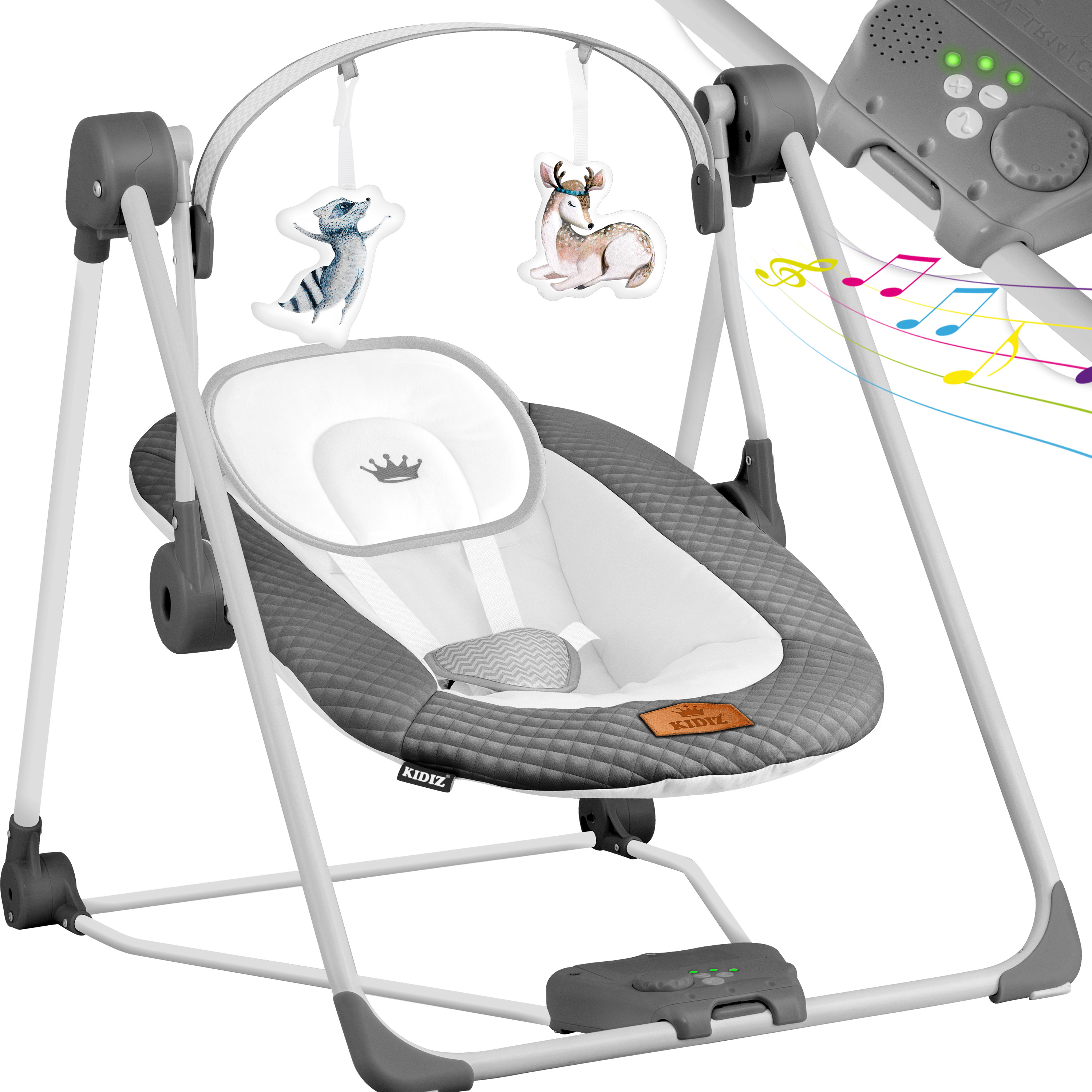 iphone vibration ausschalten stumm KIDIZ® Babywippe Babyschaukel mit 5 Geschwindigkeitseinstellungen  zusammenklappbarer Baby Wippe Schaukel Babyhochstuhl mit Spielbogen  Spielzeugen 5 beruhigende Naturgeräusche neugeborene | eShopping
