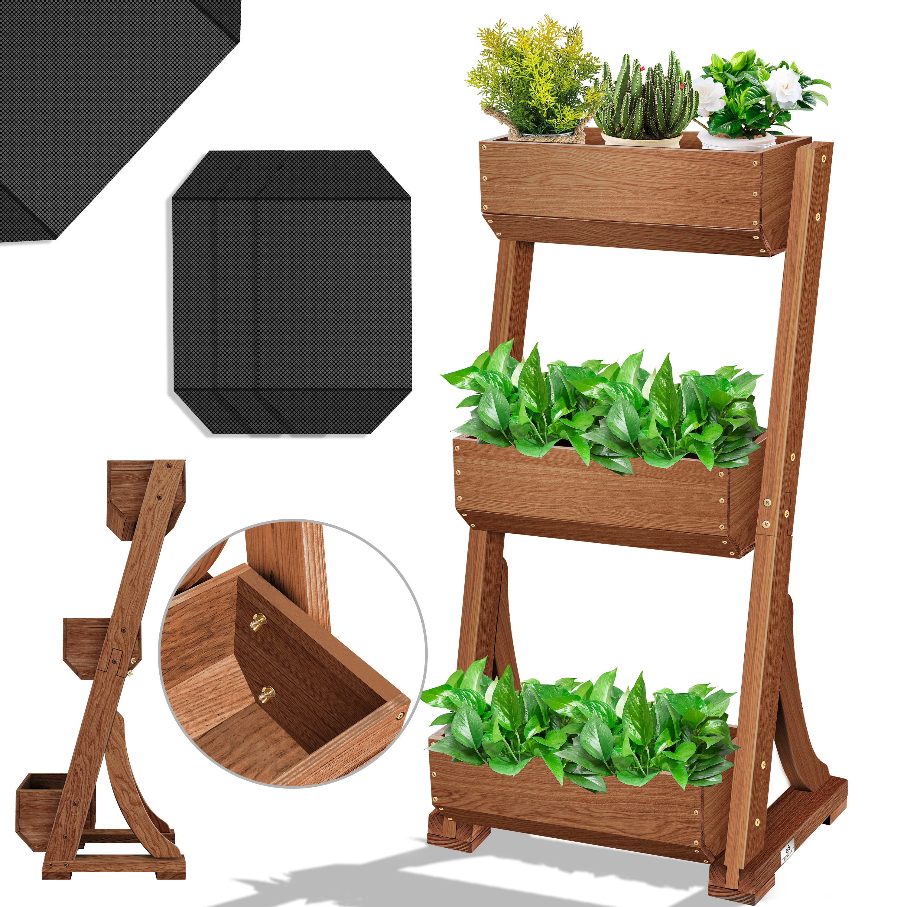 wayfair blumenstnder holz4home Blumenstnder 3-tlg. SET  Schweng Shop