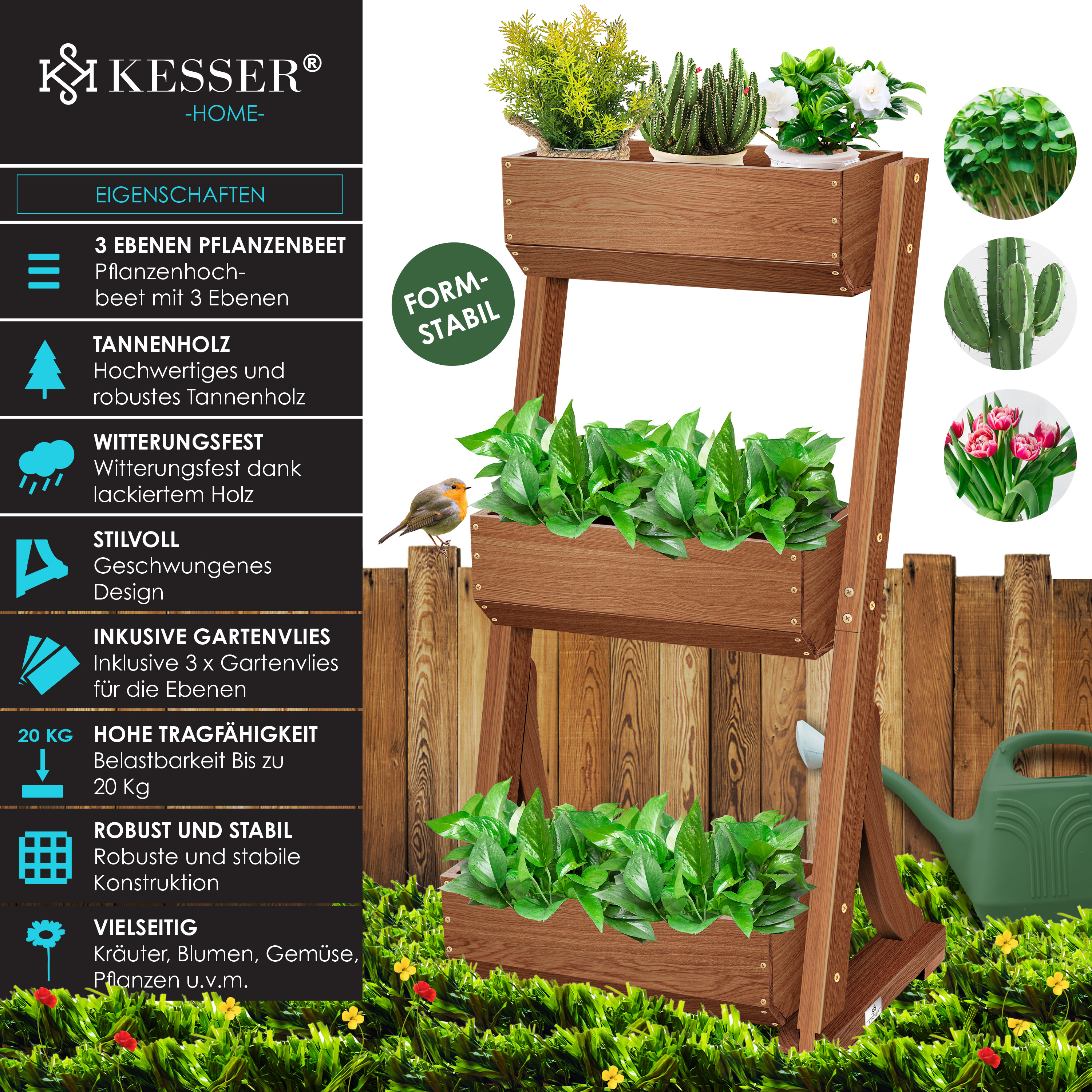 welche kruter vertragen sich im blumenkasten 4er Pflanzen Box italienische Kruter  Green Me Up