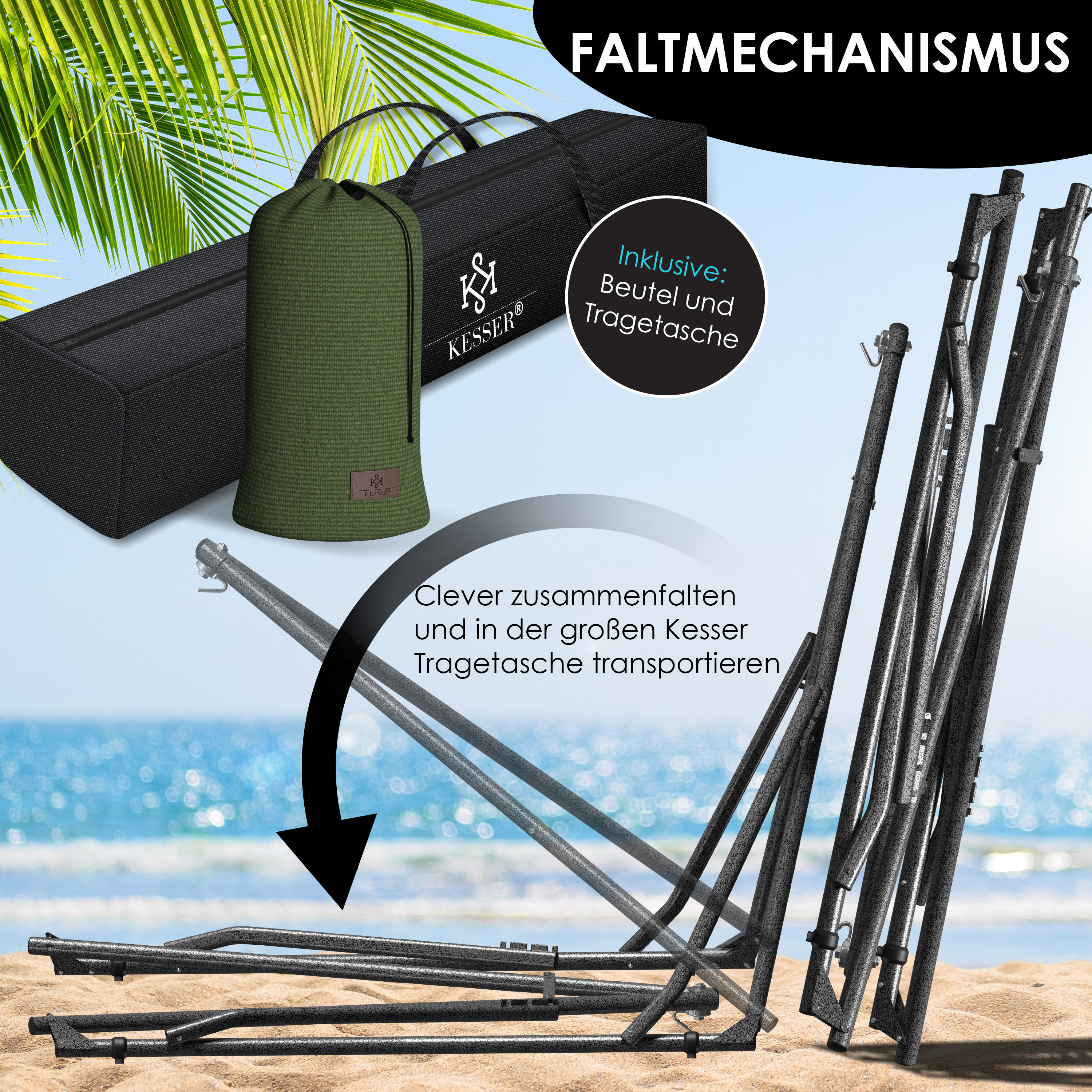 KESSER Hngematte Vill mit Gestell Metall Faltbar verstellbar Stabiler  Rahmen Indoor & Outdoor Mit Tragetasche + Beutel Hngesessel  Hngemattengestell Camping Garten Pool Balkon Terrasse | eShopping -  einfach besser einkaufen!