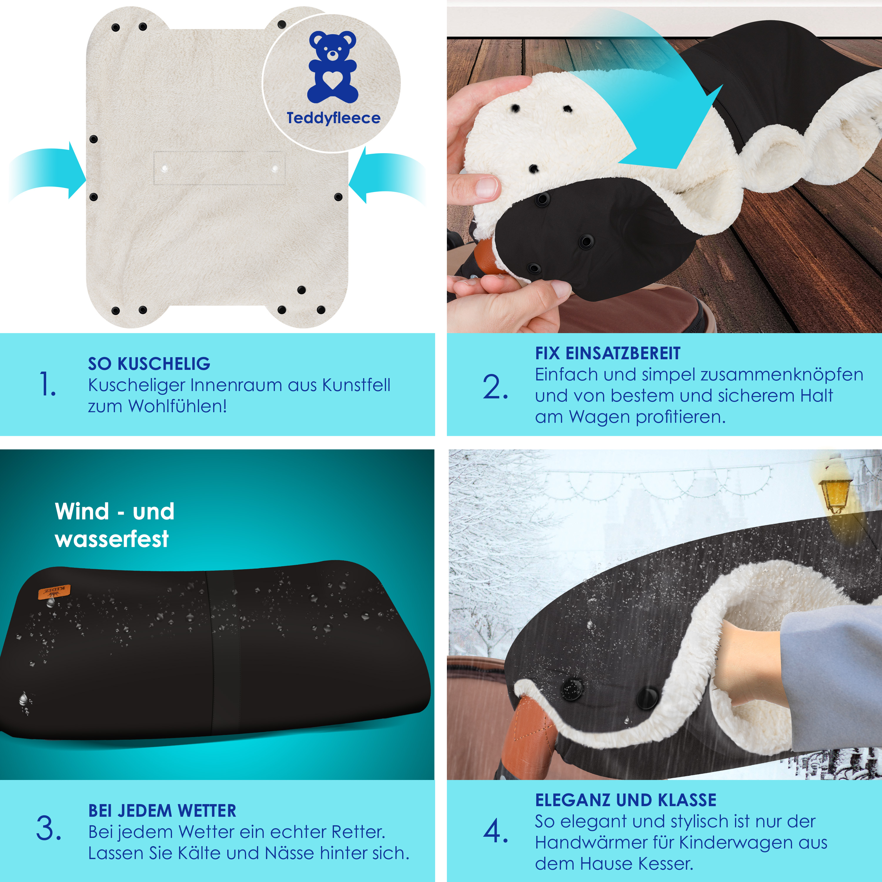 KIDIZ® Handwarmer kinderwagen-handschoenen, handmof KIDIZ® Handwarmer kinderwagen-handschoenen, handmof