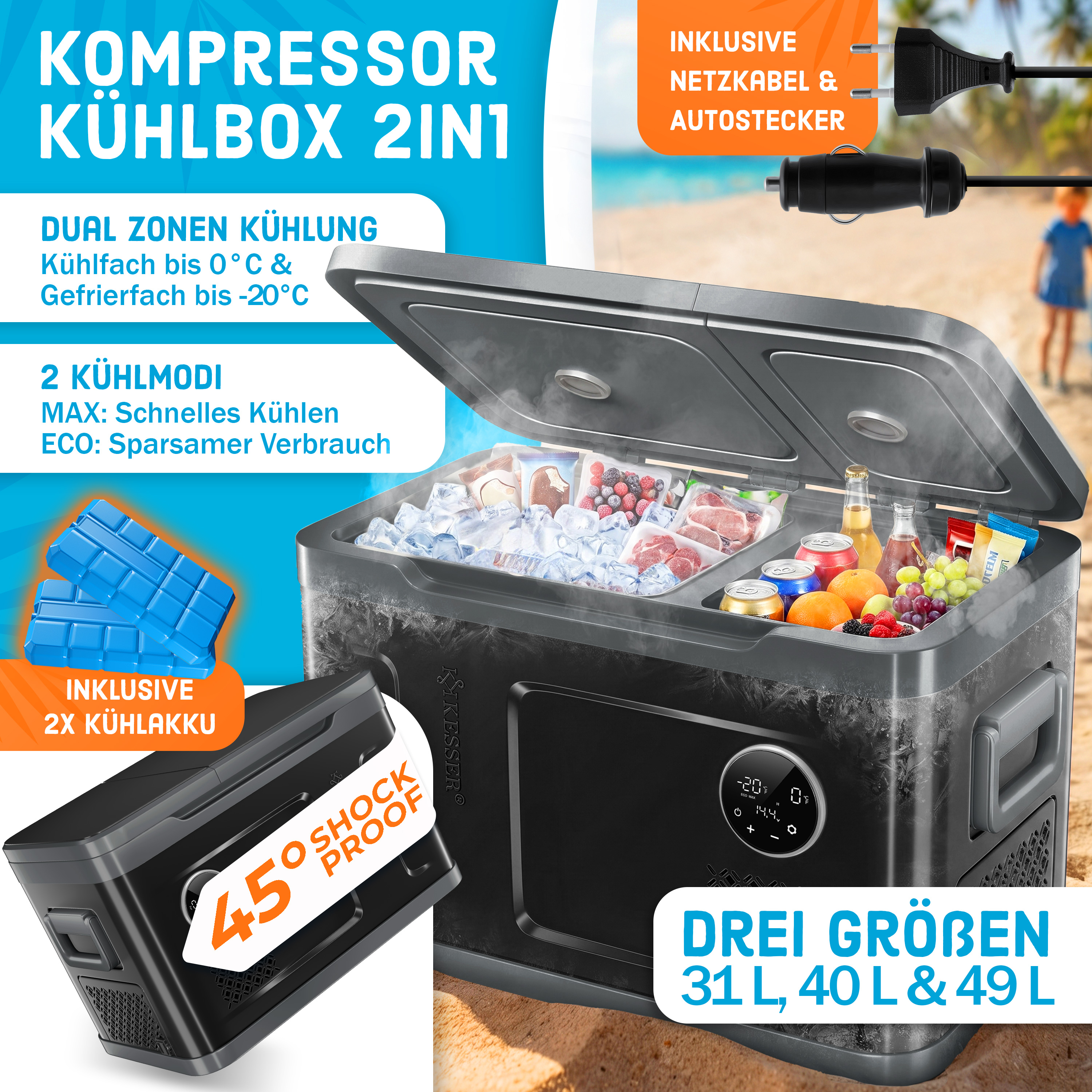 zelt englisch 2-Personen Pop-Up-Zelt Cocoon - 2000MM Wassersäule main image 1