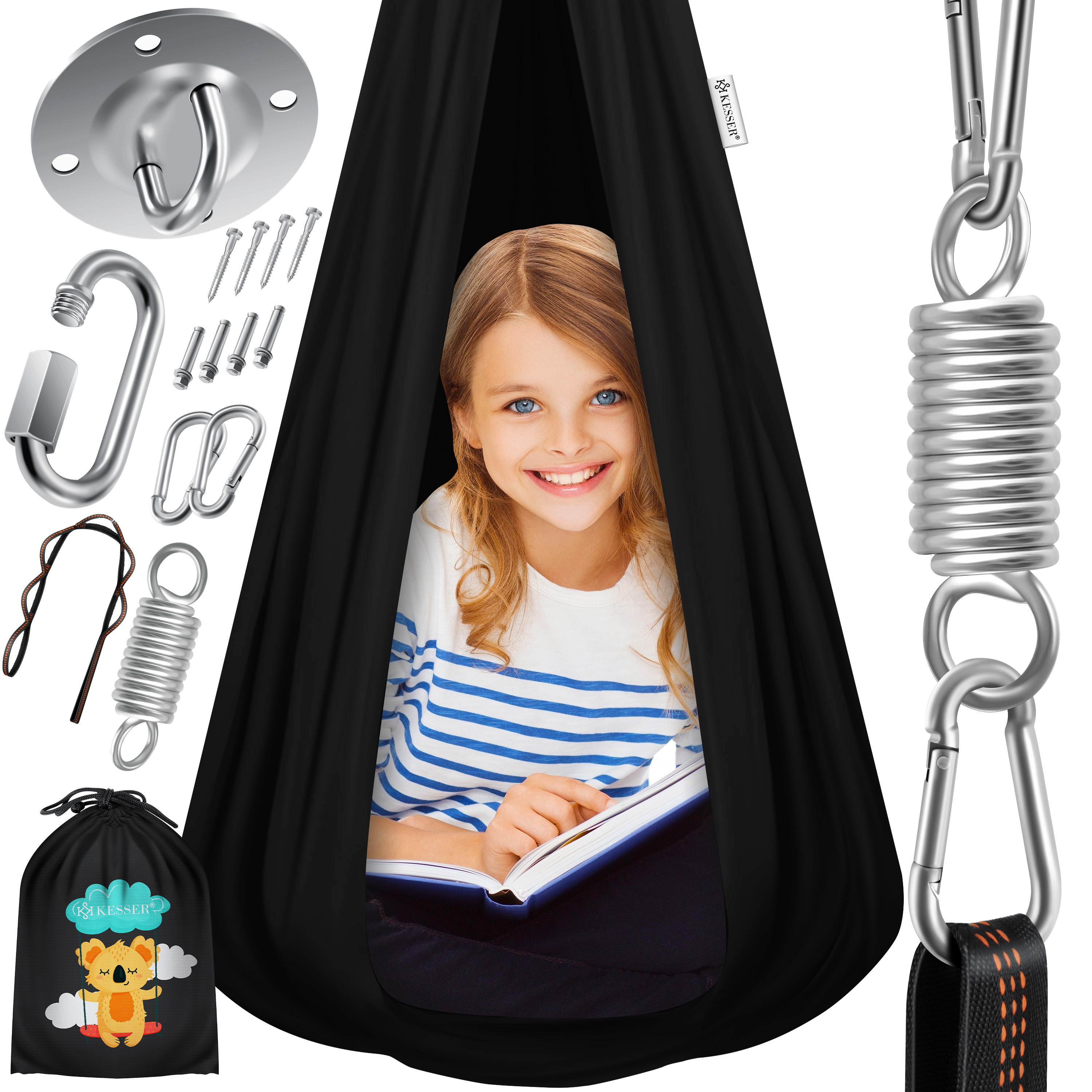 Yoga Schaukel Set - Leichtes Hängetuch Aus Seide | Dehnbar Für Indoor & Outdoor Training