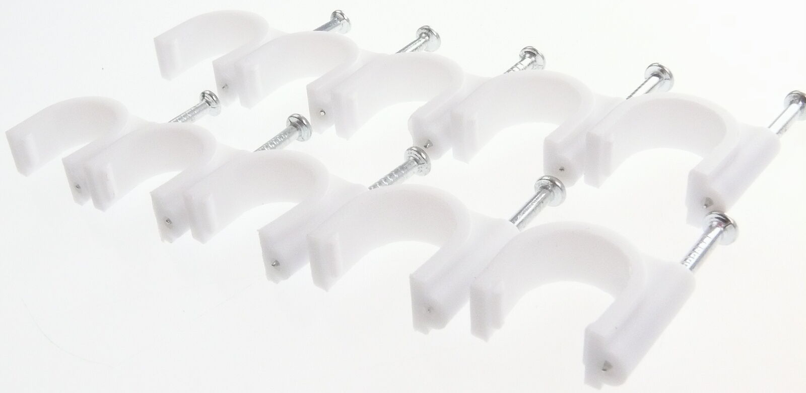 Nagelschellen Set 300tlg - Kabelbefestigung 7/10/12mm Schwarz ARLI