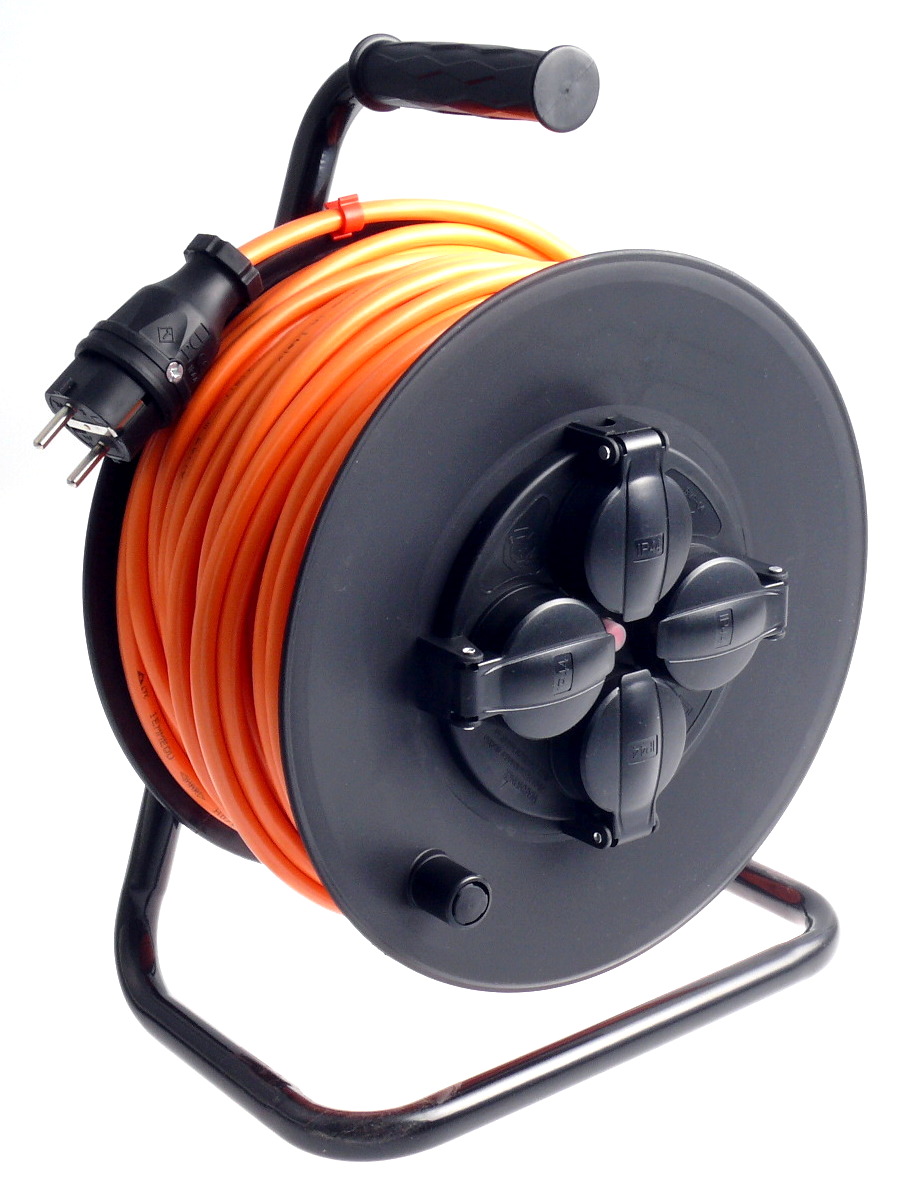 Kabeltrommel IP44 Außen H07BQF PurLeitung 3g1,5 bis 3g2,5 2550m