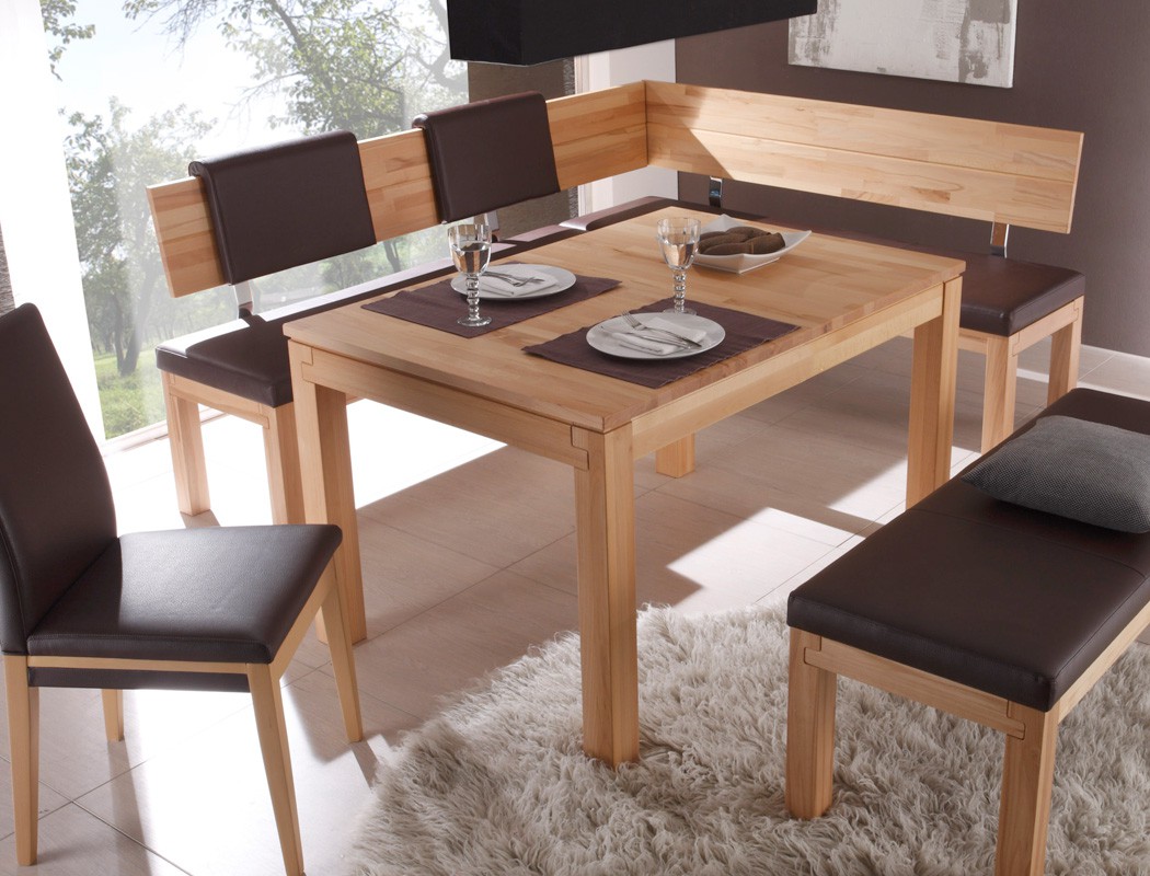 Esstisch Grover Varianten fest oder ausziehbar Massivholztisch Auszug