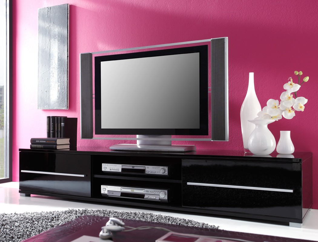 Lowboard Spiros 175x32x47cm Hochglanz Variante Tv Board Tv Mobel Unterschrank