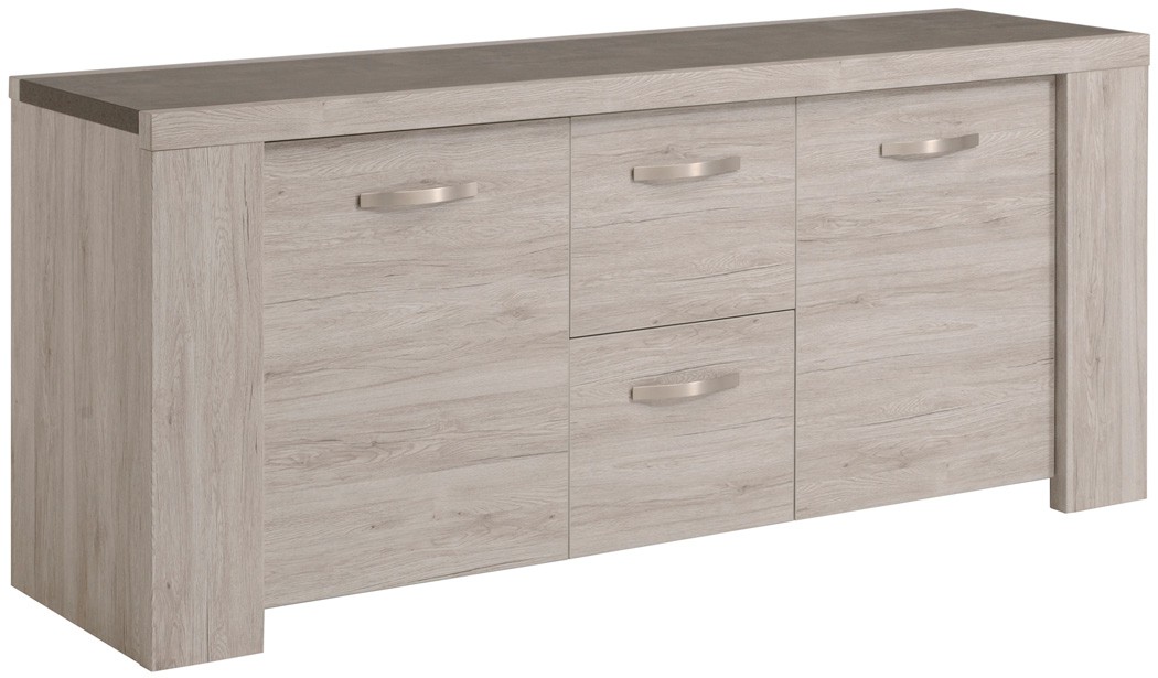 Sideboard Marten 23 Grau Steinoptik 200x87x55cm Schrank Wohnzimmer Sideboard Marten 23 Grau Steinoptik 200x87x55cm Schrank Wohnzimmer