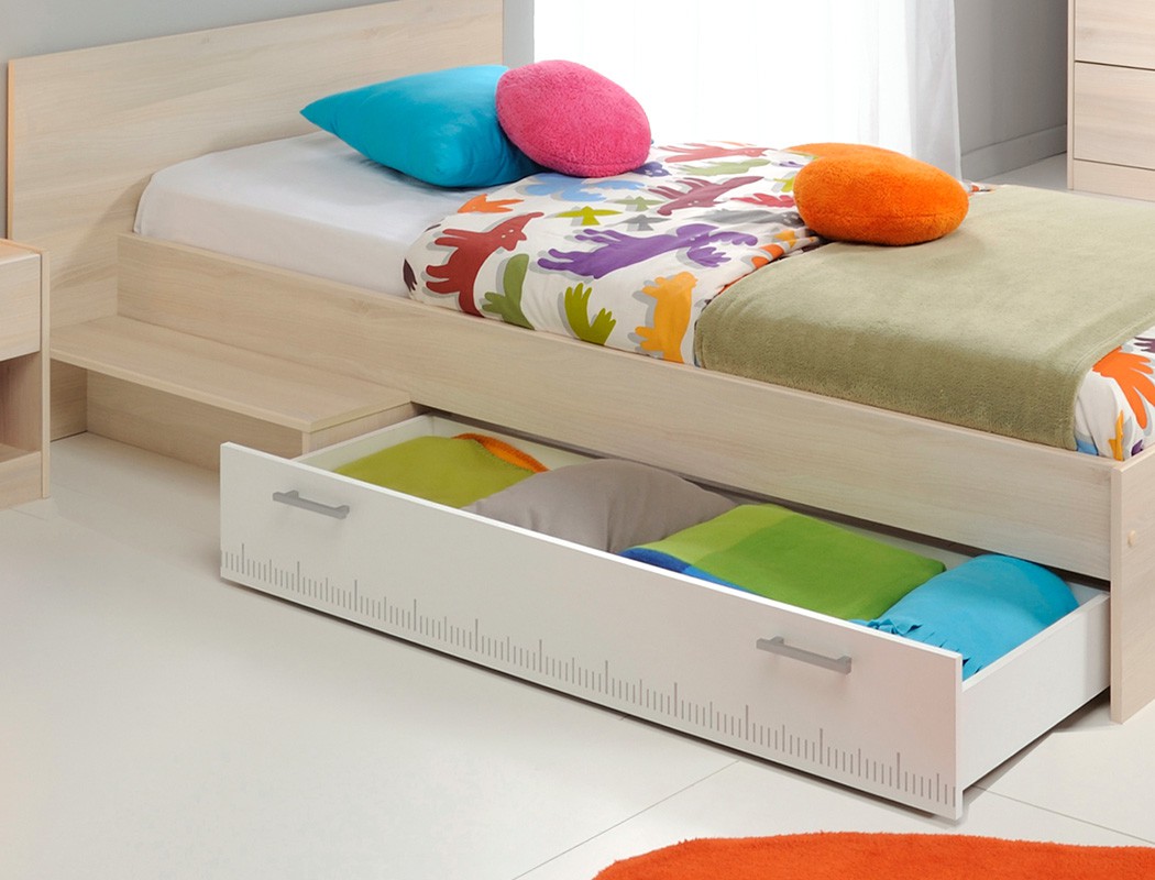 Jugendzimmer Chiron 13 Akazie Nb Jugendbett 90x200 Bett Nachttisch