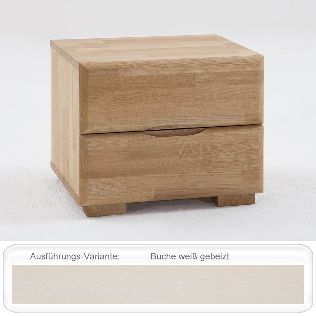Nachttisch Blenio 1 48x41x40 Buche massiv Farbe nach Wahl Nachtkonsole