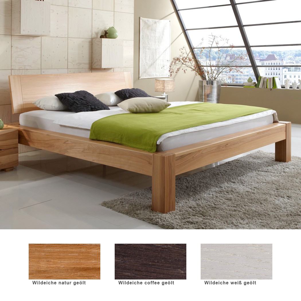 Massivholzbett Biel Premium Eiche Farbe und Größe nach Wahl Futonbett Massivholzbett Biel Premium Eiche Farbe und Größe nach Wahl Futonbett