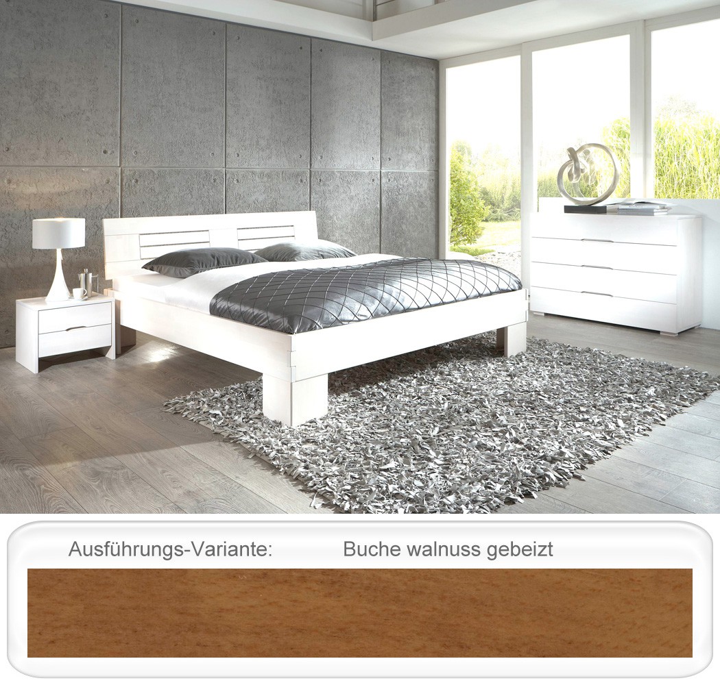 Schlafzimmer Ering Buche Massivholzbett Auswahl Kommode Nako Futonbett