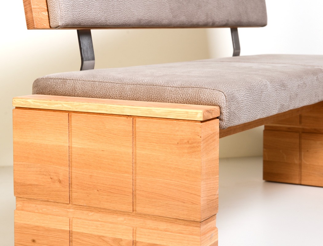 Eckbank Wilson Varianten Holzbank Massivholz Sitzecke Polsterbank Bank