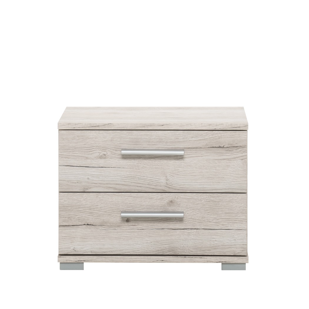 Nachttisch Elena 2x Schubkasten 45x35x34cm Eiche Sorrento Nachtkonsole