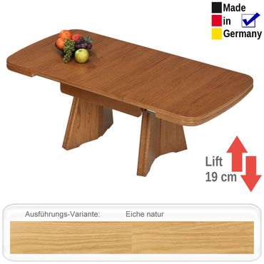 couchtisch hohenverstellbar eiche, couchtisch brüssel 90(130)x65 cm höhenverstellbar 54-73 cm eiche, Design ideen