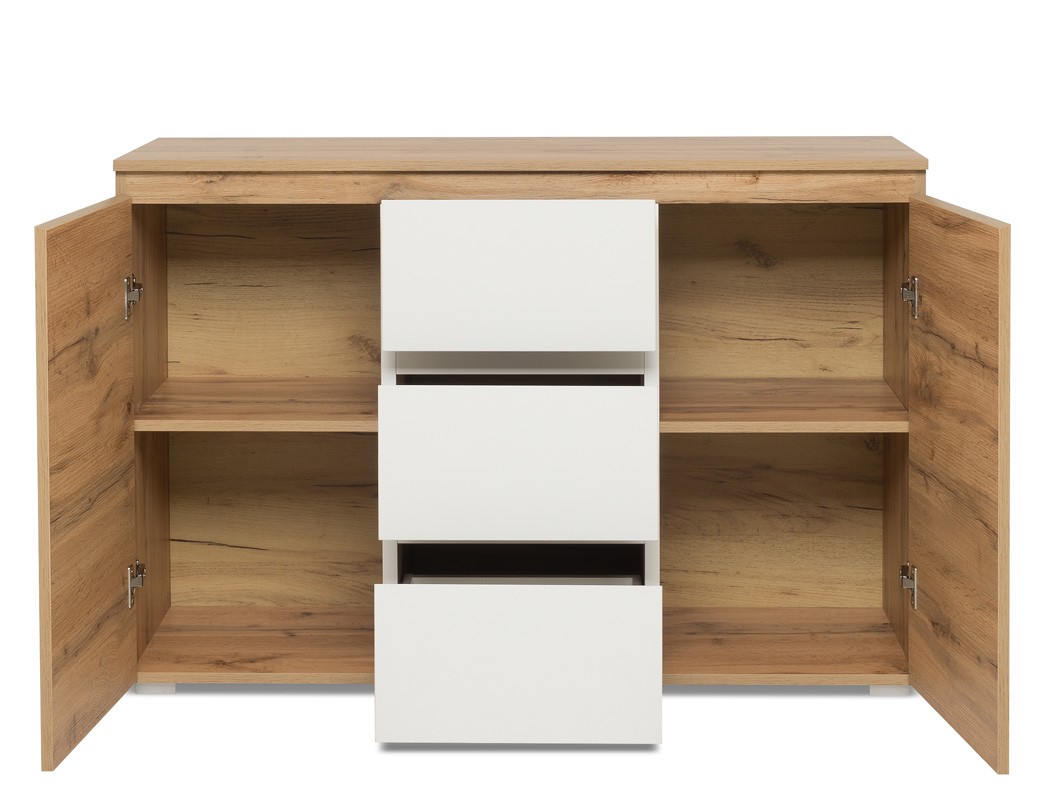 Sideboard Honigeiche 120x80x40 cm Anrichte Kommode Wohnzimmerschrank