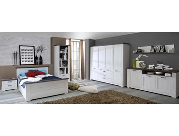 Schlafzimmer Gaston 68 weiß grau 8-teilig Jugendzimmer Schneeeiche ... Schlafzimmer Gaston 68 weiß grau 8-teilig Jugendzimmer Schneeeiche ...