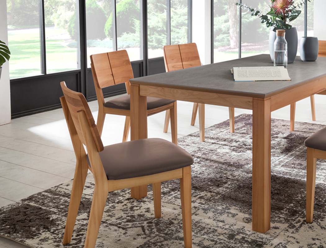 bequemer Holzstuhl Norea 2 Polsterstuhl Varianten Esszimmerstuhl