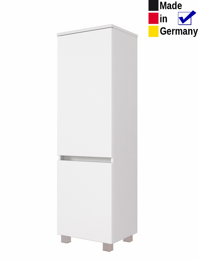 Midischrank Britt 4 weiß 40x130x35 cm Seitenschrank Badschrank Badmöbel