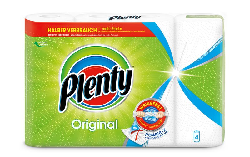 Plenty Haushaltspapier Original 4 Rollen à 45 Blatt